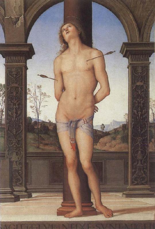 St Sebastian, Pietro Perugino